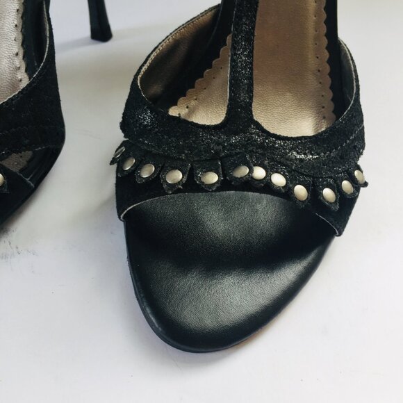 BCBG Black Suede T-Strap Stilettos – Size 6.5 - Picture 8 of 8